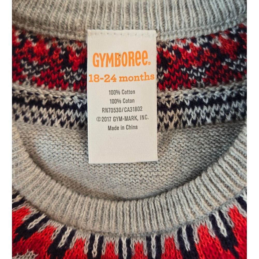 2017 Gymboree Girls 18-24 Months Fair Isle Snowflake Sweater Dress - Picture 3 of 3